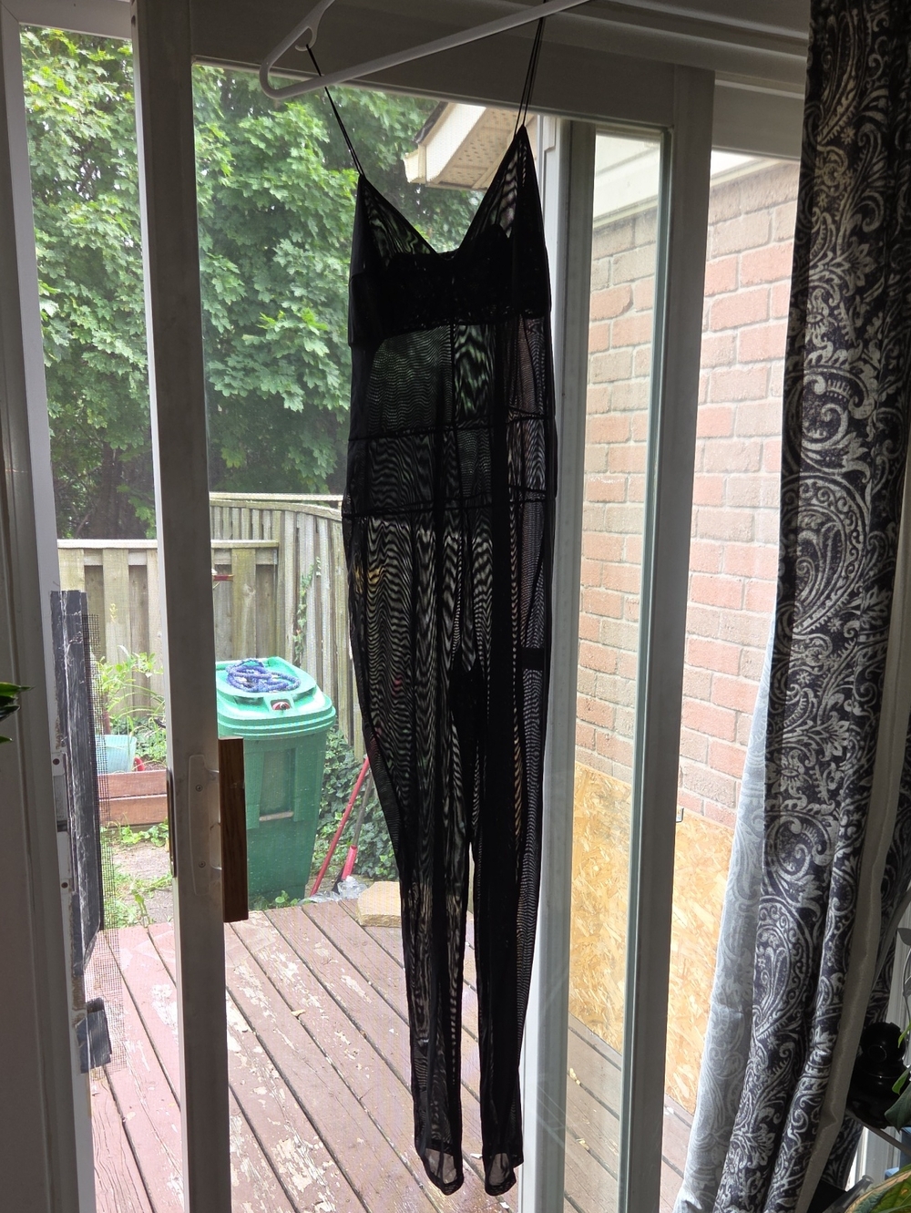 Zara Black Sheer Mesh Jumpsuit